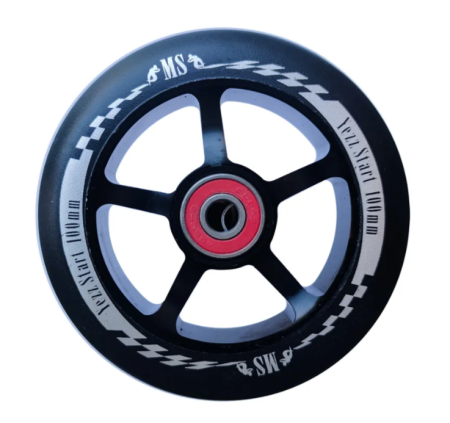 Колесо MS Yezz 100 мм 5S черный