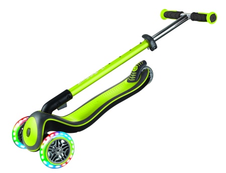 Самокат Globber Elite Deluxe Lights зеленый