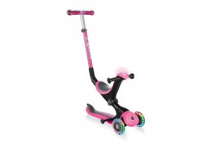 Самокат Globber Go Up Deluxe Play Lights розовый Самокат Globber Go Up Deluxe Play Lights розовый