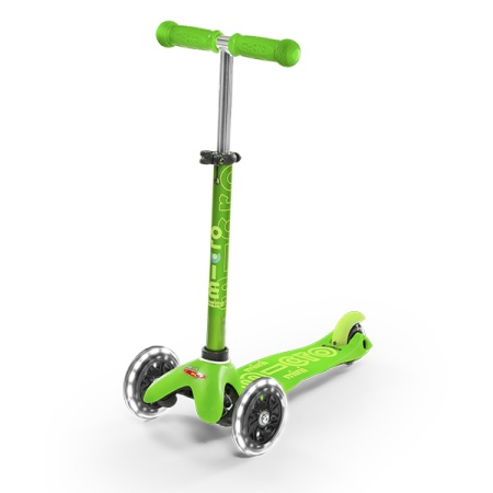 Самокат Micro Mini Deluxe LED зеленый (MMD051) Самокат Micro Mini Deluxe LED зеленый (MMD051)