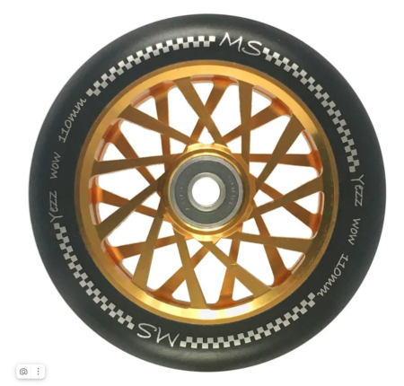 Колесо MS Yezz 110 мм 11L золотой