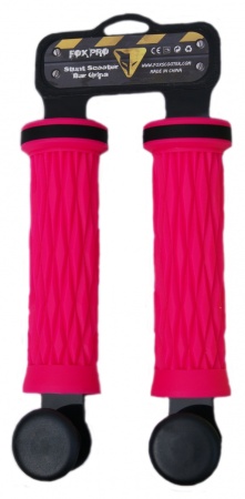 Грипсы резиновые неон Fox для трюкового самоката