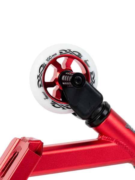 Самокат Haevner Kraft красный/черный анодированный Самокат Haevner Kraft красный/черный анодированный