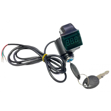 Вольтметр с замком зажигания для электросамокатов