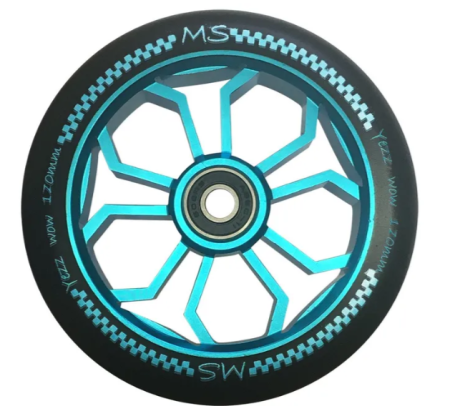 Колесо MS Yezz 120 мм Medusa бирюзовый