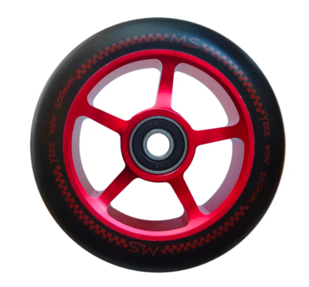 Колесо MS Yezz 100 мм 5S красный