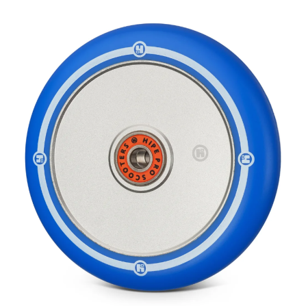 Колесо Hipe Flat Solid logo 120мм серебро/синий