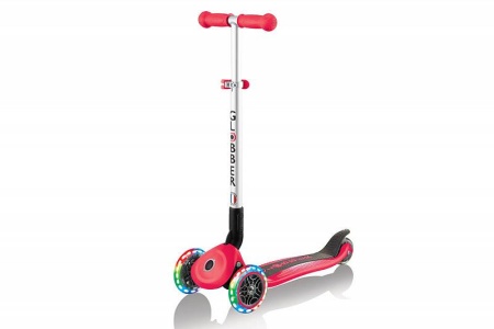 Самокат Globber Primo Foldable Lights красный