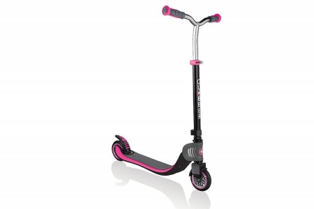 Самокат Globber Foldable Flow 125 черно-розовый