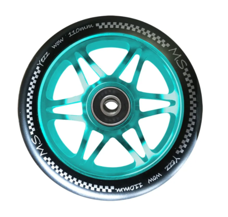 Колесо MS Yezz 110 мм 6/2s бирюзовый