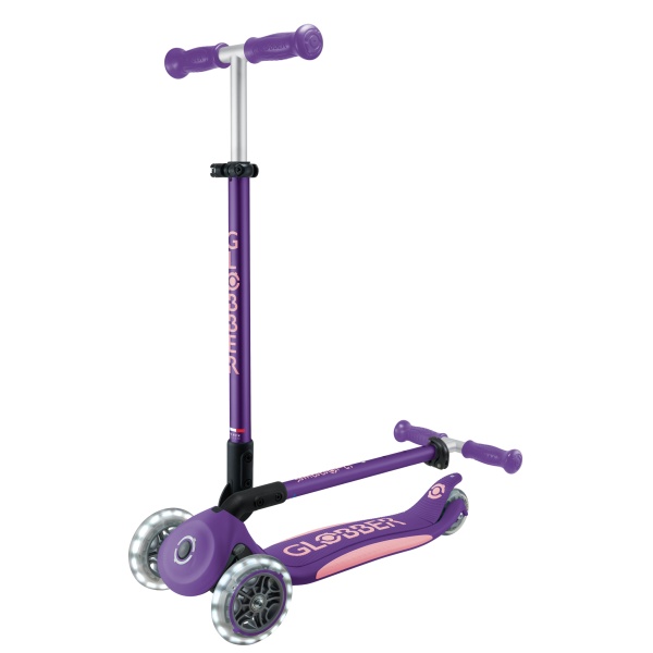 Самокат Globber Primo Foldable Plus Lights v2 фиолетовый Самокат Globber Primo Foldable Plus Lights v2 фиолетовый