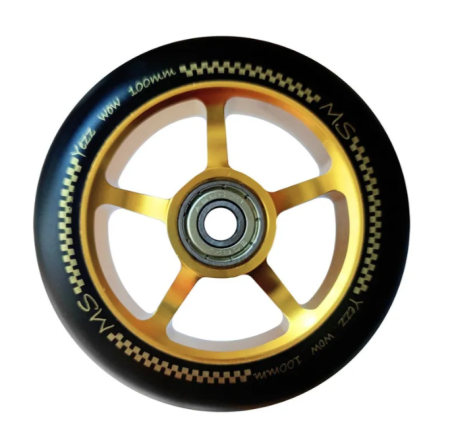 Колесо MS Yezz 100 мм 5S золотой