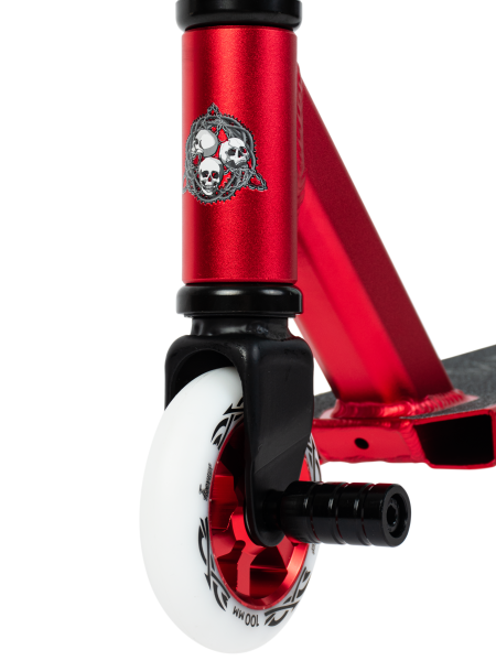 Самокат Haevner Kraft красный/черный анодированный Самокат Haevner Kraft красный/черный анодированный