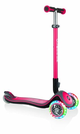 Самокат Globber Elite Deluxe Lights красный Самокат Globber Elite Deluxe Lights красный